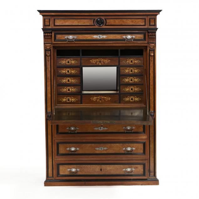 louis-phillippe-fine-secretaire-abbatant