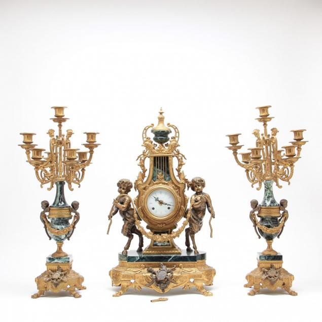 italian-three-piece-clock-garniture-set