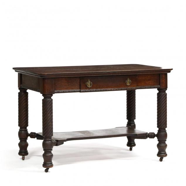 victorian-oak-library-table