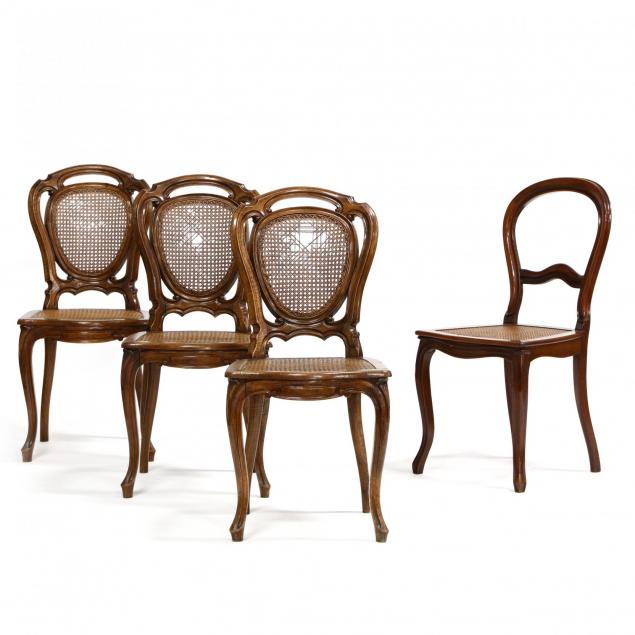 four-victorian-side-chairs