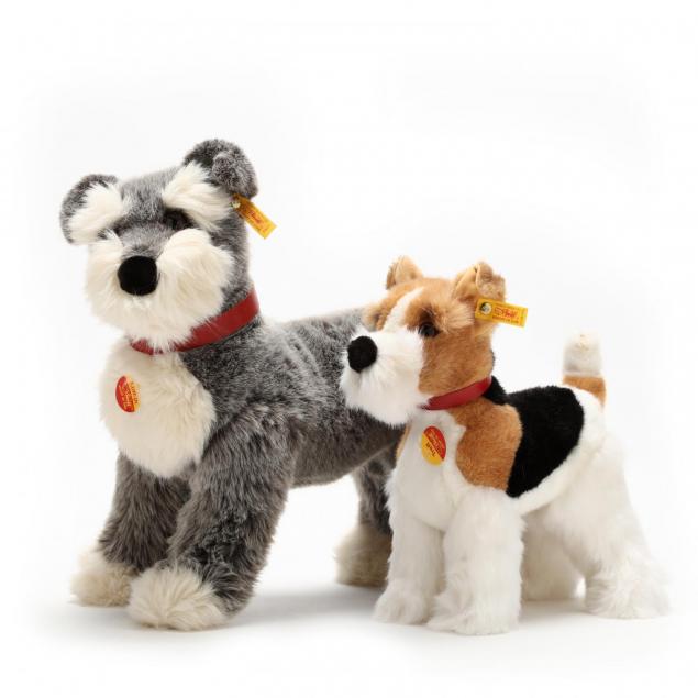 two-steiff-mohair-dogs