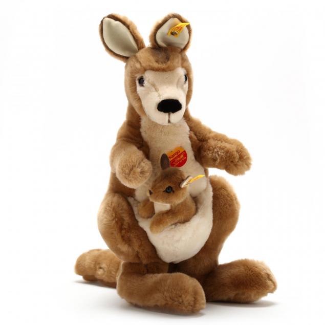 【全品送料無料】 Steiff Mohair Gallery Spring - 542 (Lot Baby and Kangaroo ぬいぐるみ