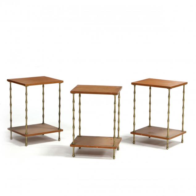 set-of-three-modernist-faux-bamboo-side-tables