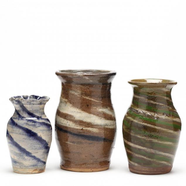 nc-pottery-burlon-craig-three-vases