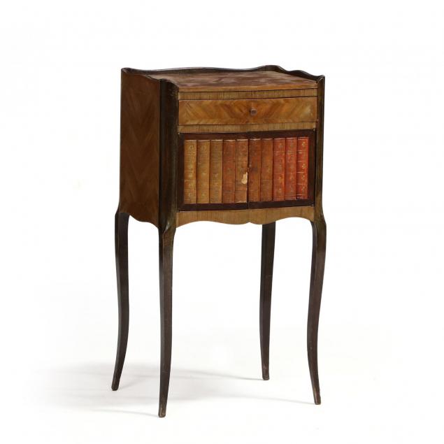 diminutive-louis-xv-style-inlaid-faux-bibliotheque-cabinet