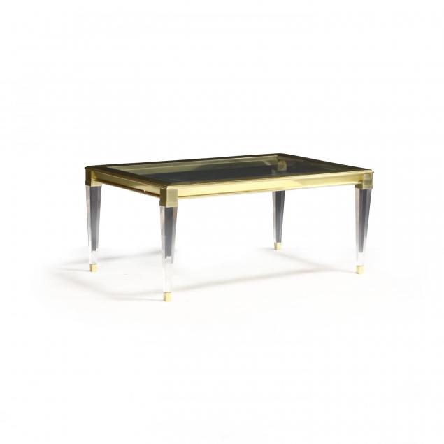 modernist-brass-and-lucite-coffee-table