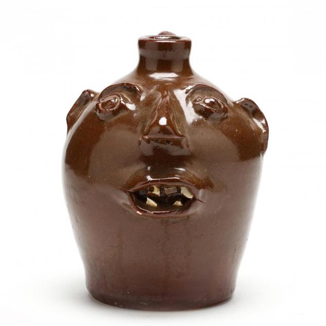 nc-folk-pottery-brown-pottery-face-jug