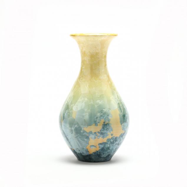 phil-morgan-nc-dual-tone-crystalline-glazed-vase