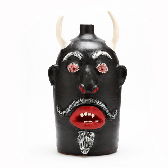 nc-folk-pottery-brown-pottery-devil-jug