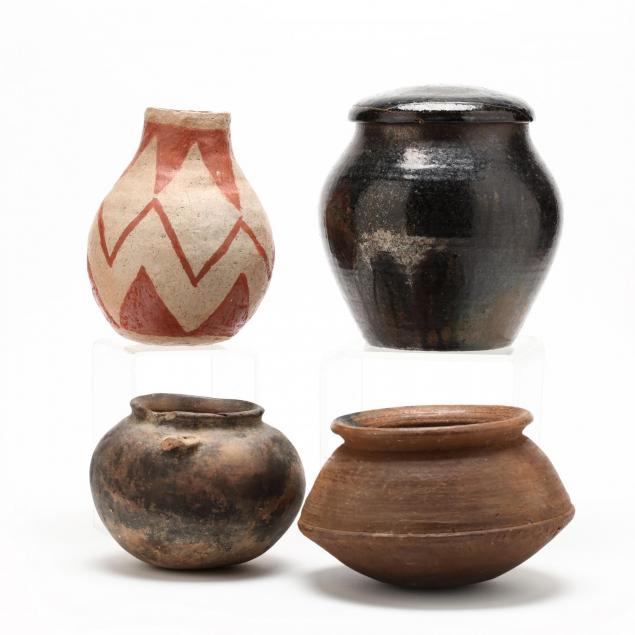 four-pieces-of-american-indian-pottery