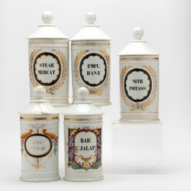 group-of-porcelain-drug-jars