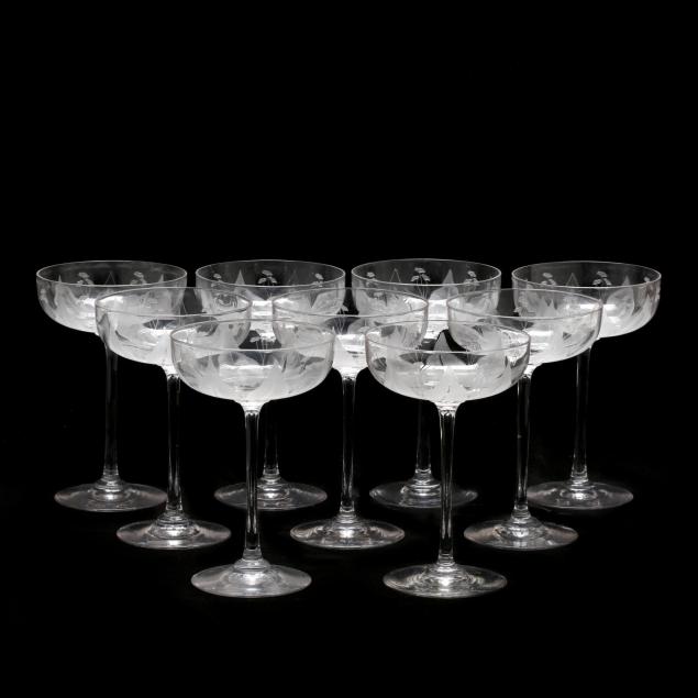 set-of-nine-art-nouveau-cut-glass-coupes