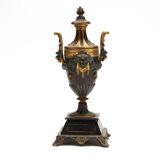 classical-style-bronze-and-marble-mantel-urn