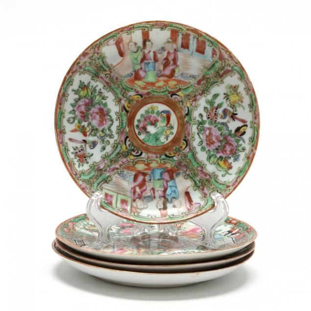 four-rose-medallion-saucers