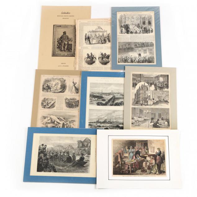 large-group-approx-18-19th-century-periodical-illustrations