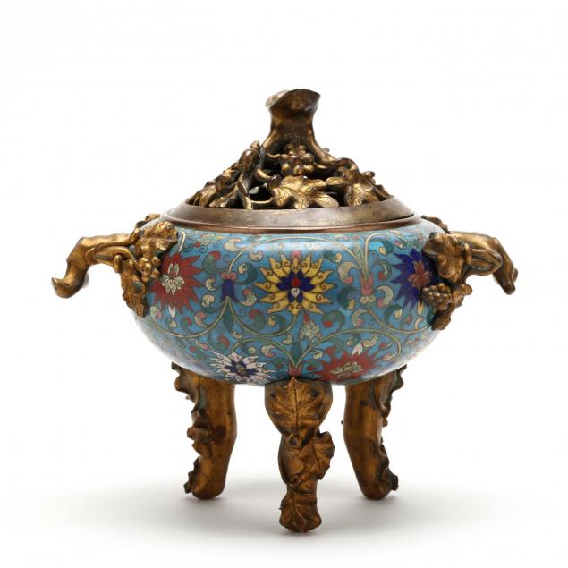 covered-cloisonne-tripod-censer