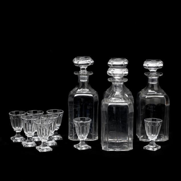 antique-glass-decanter-and-cordials-set