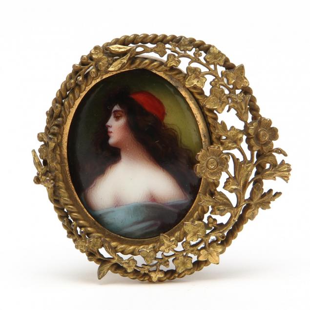 antique-miniature-porcelain-plaque-of-a-beauty