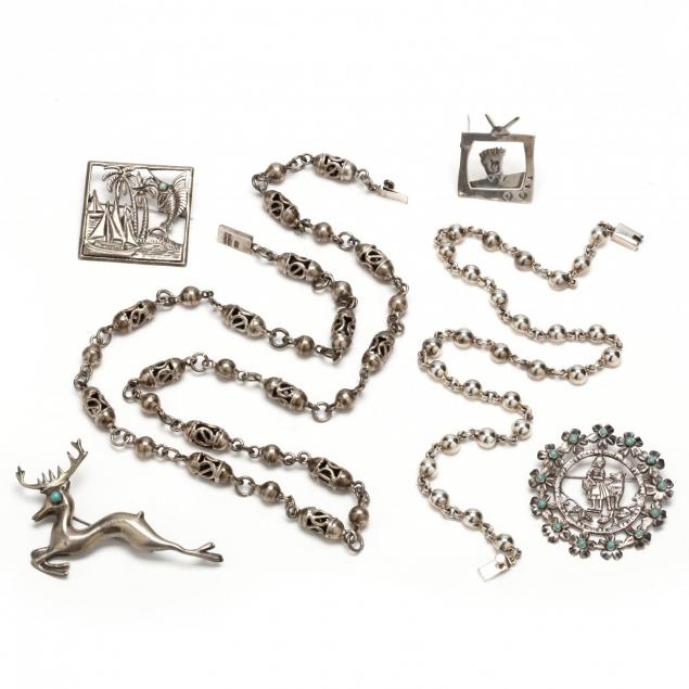 a-collection-of-sterling-jewelry-mexico