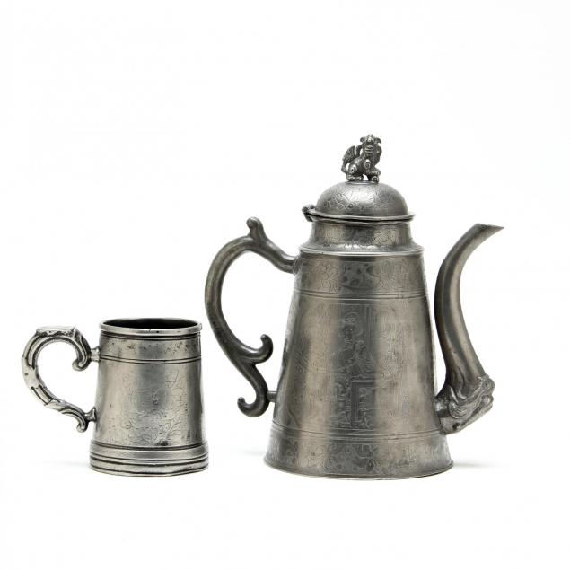 19th-century-chinese-pewter-coffee-pot-tankard