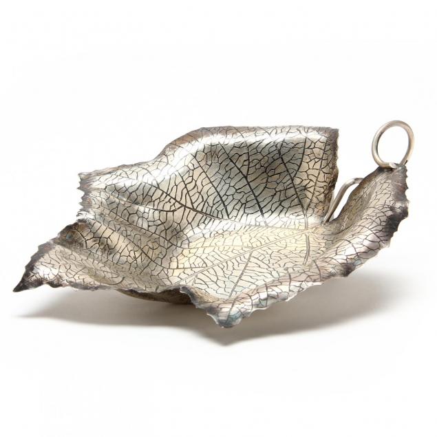 a-sterling-silver-leaf-form-bowl
