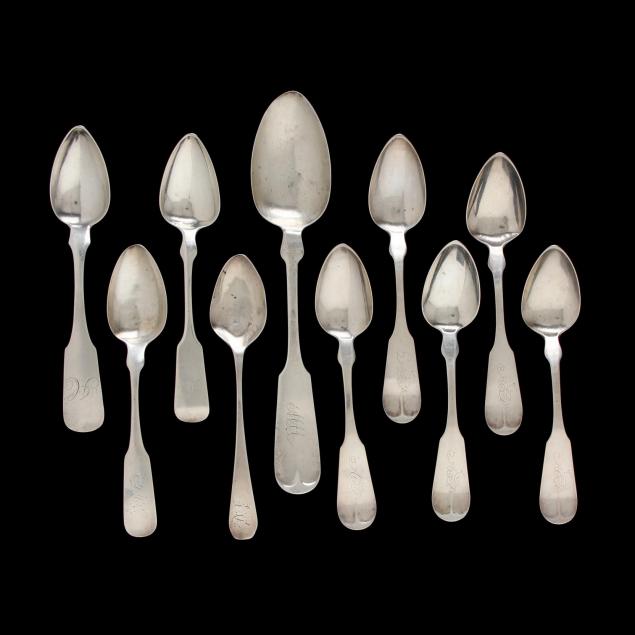 a-group-of-10-american-coin-sterling-silver-spoons