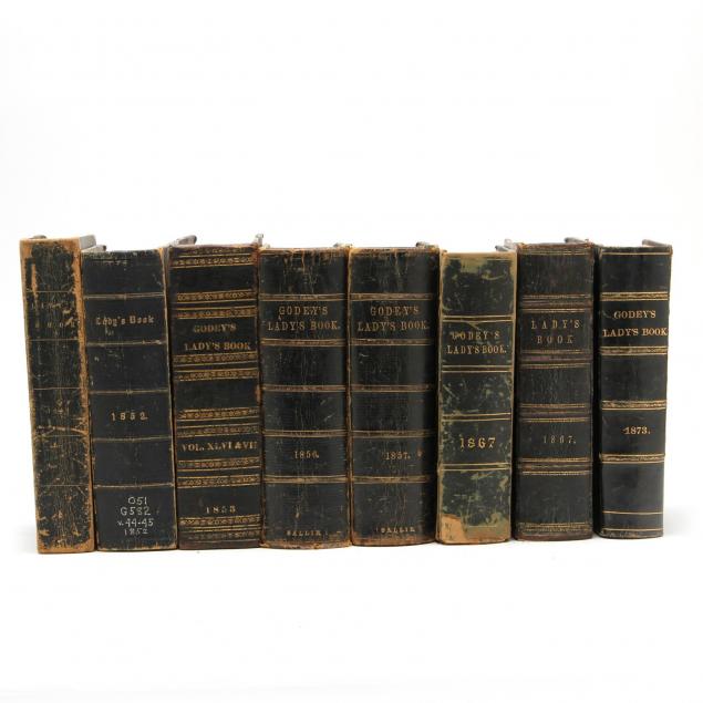 eight-bound-volumes-of-i-godey-s-lady-s-book-i