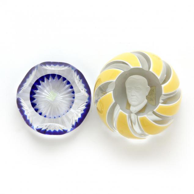 baccarat-two-paperweights