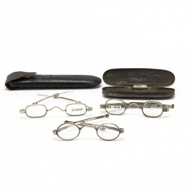 three-pair-of-antique-eyeglasses