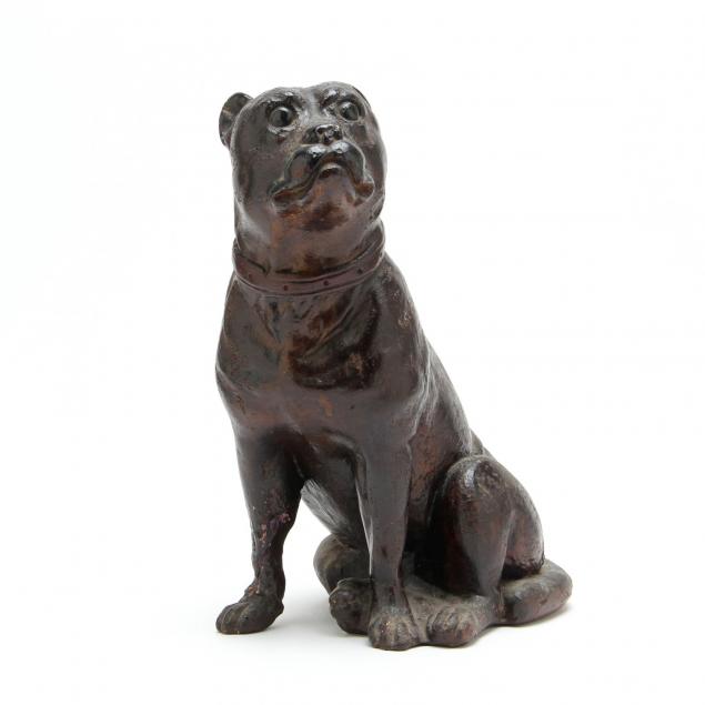 antique-plaster-sculpture-of-an-american-bulldog
