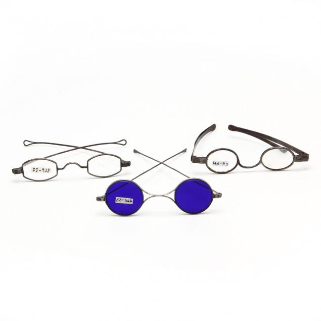 three-pair-of-antique-eyeglasses