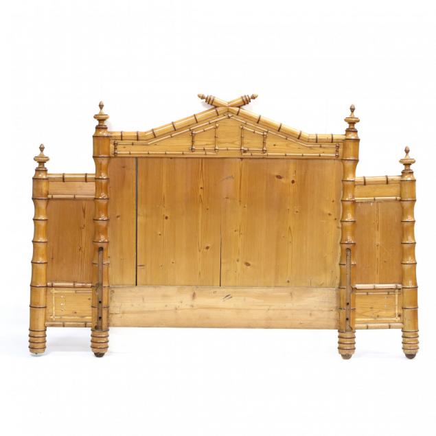 Aesthetic Period Faux Bamboo Queen Size, Bamboo Queen Size Headboard