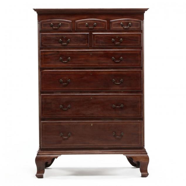pennsylvania-chippendale-inlaid-tall-chest-of-drawers