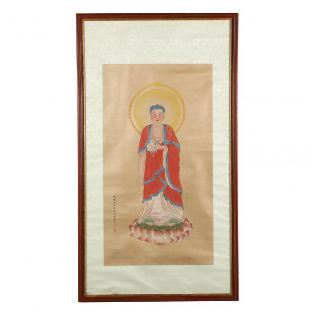 chinese-painting-of-standing-buddha