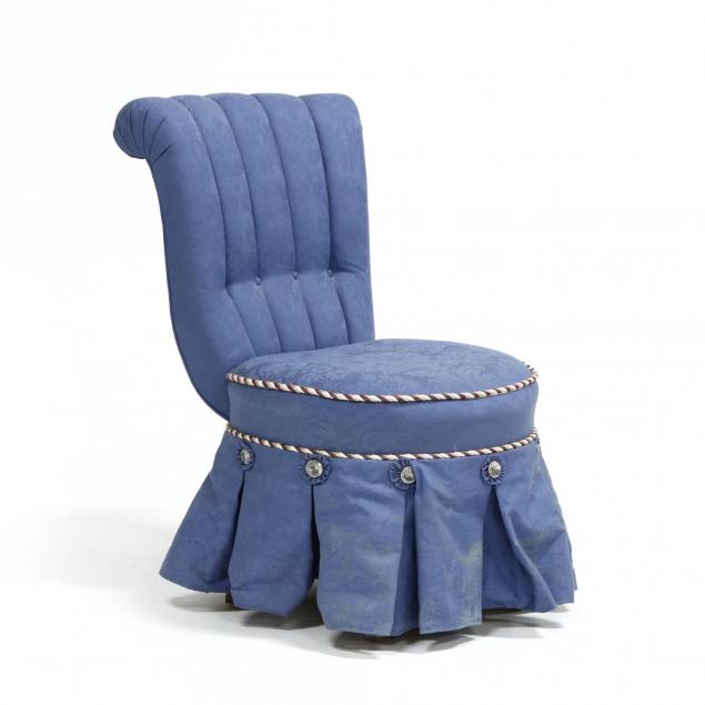 contemporary-over-upholstered-slipper-chair