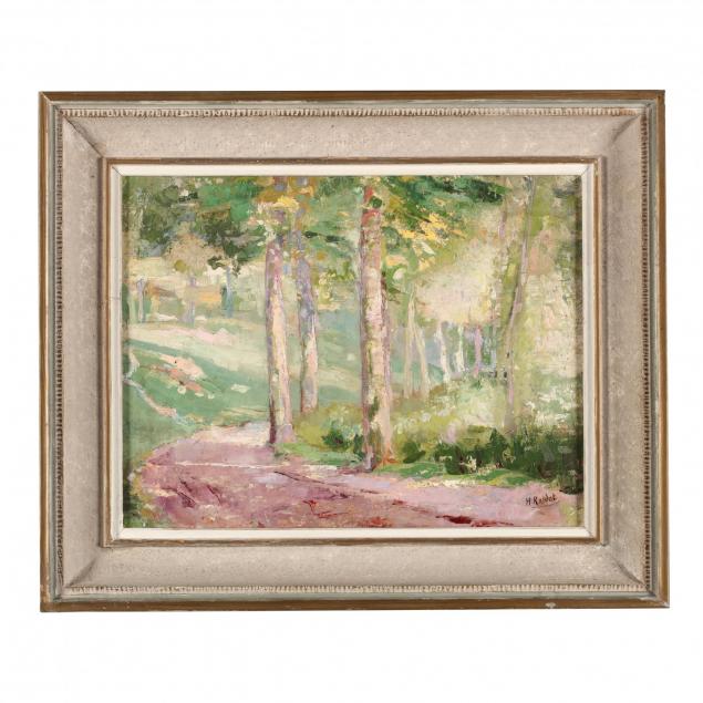 henri-roidot-belgian-1877-1960-a-wooded-path