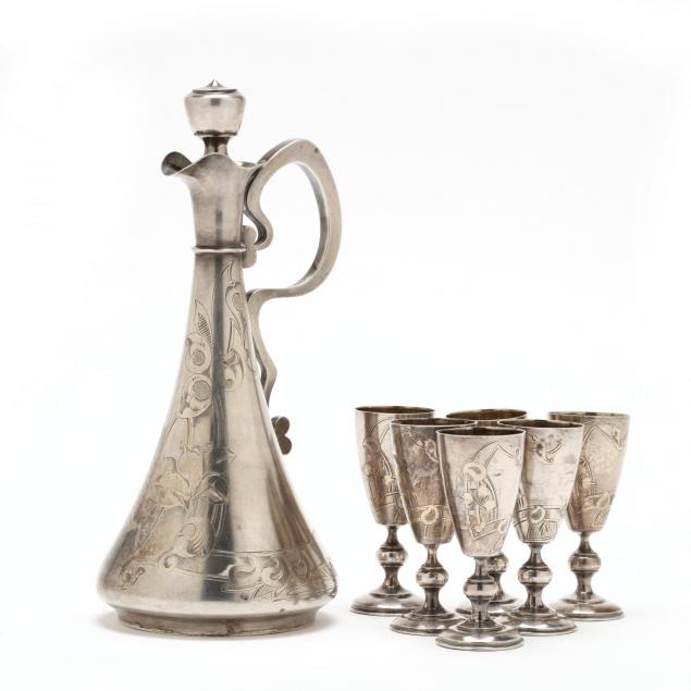 an-antique-russian-silver-vodka-set