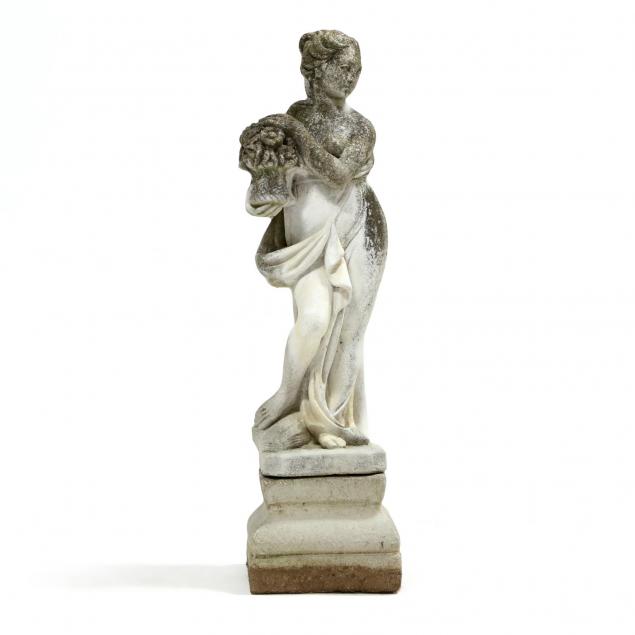 vintage-cast-stone-classical-figure-of-a-woman