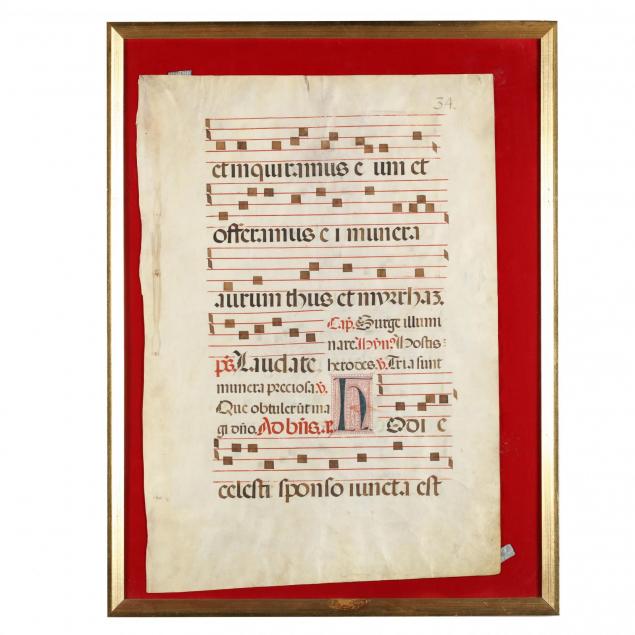 18th-century-illuminated-sheet-music