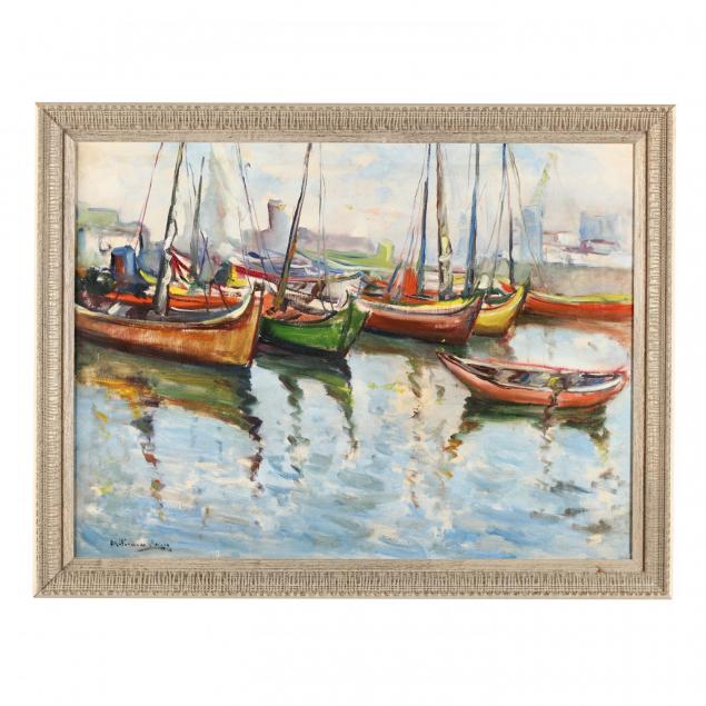 american-school-20th-century-i-colored-boats-i