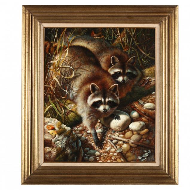 john-cannon-american-20th-21st-c-two-raccoons