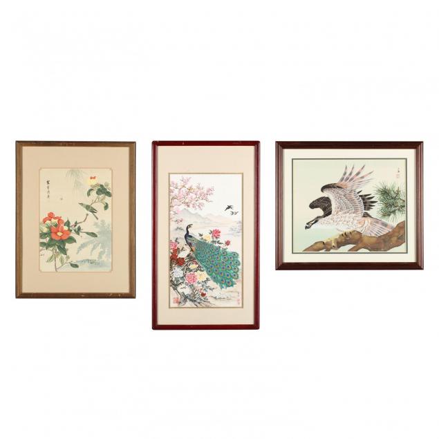 three-asian-bird-and-flower-paintings
