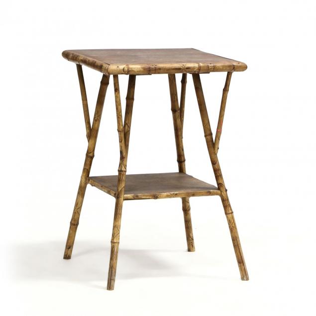 antique-english-burnt-bamboo-side-table