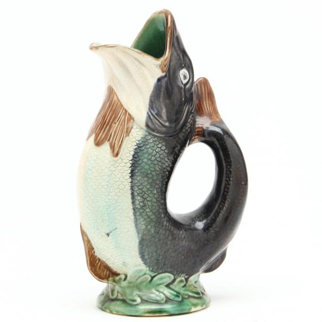 antique-majolica-gurgling-fish-pitcher