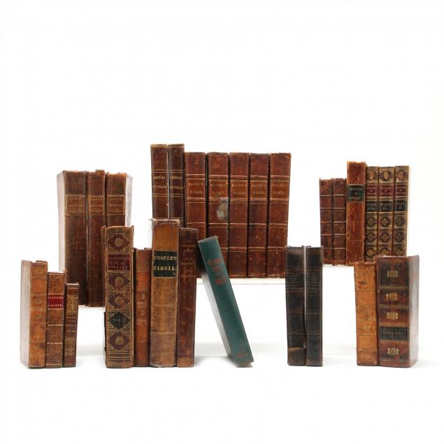 collection-of-28-antique-leatherbound-books
