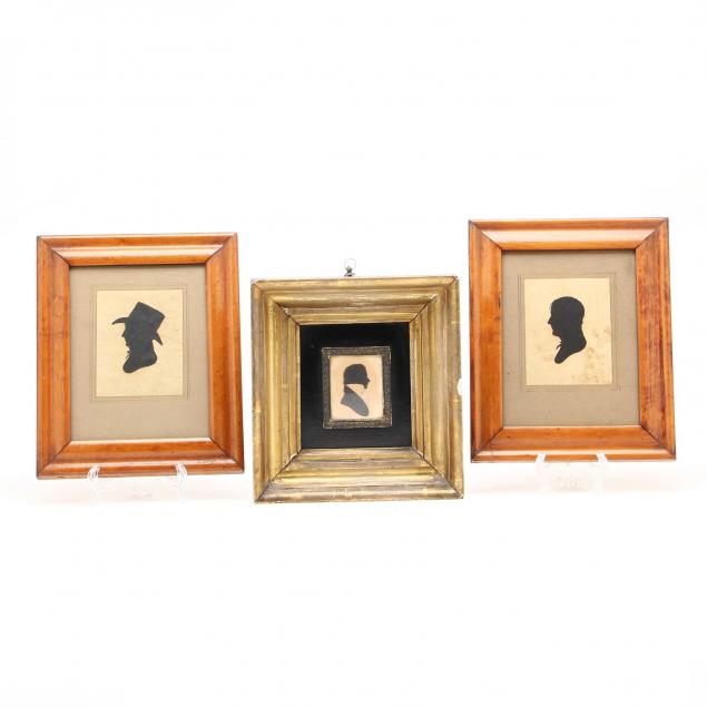 three-antique-silhouettes-circa-1820