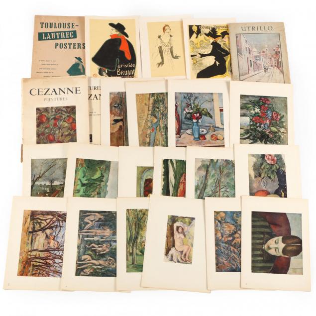 vintage-print-grouping-toulouse-lautrec-utrillo-and-cezanne