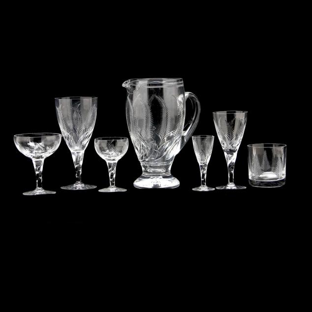 41pc-stuart-crystal-elesmere-fern-stemware