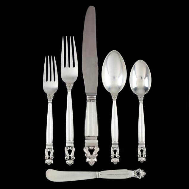 georg-jensen-acorn-sterling-silver-flatware-service