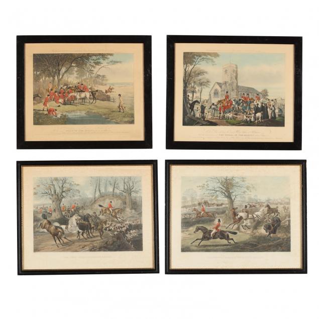 four-british-fox-hunting-prints